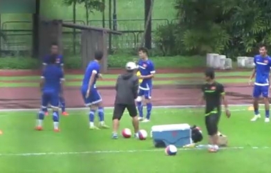 VIDEO: Buổi tập của U23 Việt Nam trước thềm bán kết gặp U23 Myanmar