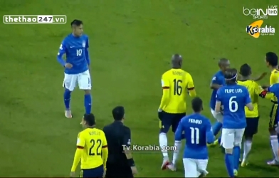 VIDEO: Neymar nhận thẻ đỏ vì hành động xấu khi trận đấu đã kết thúc
