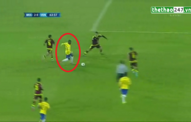 VIDEO: Robinho độc diễn qua 4 cầu thủ Venezuela