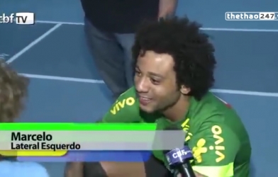 VIDEO: Marcelo bị con trai troll khi đang trả lời phỏng vấn