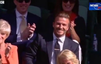 VIDEO: Beckham trổ tài bắt bóng tennis ở Wimbledon
