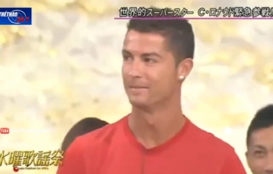 VIDEO: CR7 trổ tài trên truyền hình Nhật Bản