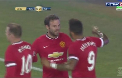 VIDEO: Mata ghi bàn mở tỷ số cho Man Utd - phút 32