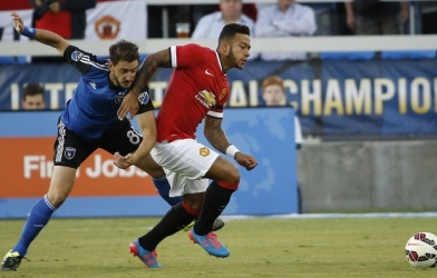 VIDEO: Màn trình diễn của Depay (Man Utd vs San Jose)