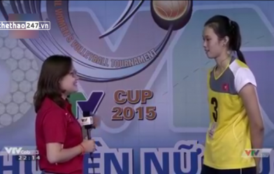 VIDEO: Bật mí về chiều cao khủng của chủ công trẻ Trần Thanh Thúy (VTV Cup 2015)