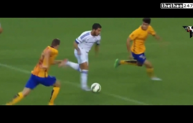 VIDEO: Màn trình diễn chói sáng của Eden Hazard trong trận gặp Barcelona