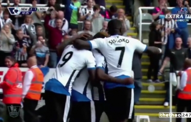 Video bàn thắng: Newcastle United 2-2 Southampton (Vòng 1 NHA 2015/2016)