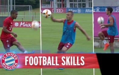 VIDEO: Sao Bayern phô diễn kỹ thuật chuyền và khống chế bóng bổng trong buổi tập