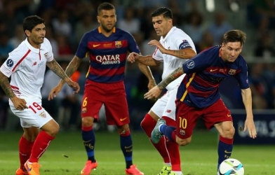 Video bàn thắng: Barcelona 5-4 Sevilla (Siêu Cúp Châu Âu)