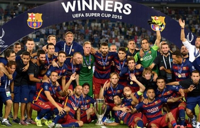 Messi lập siêu phẩm giúp Barca giành Siêu cúp châu Âu