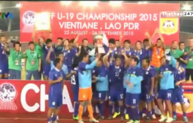 VIDEO: U19 Thái Lan ăn mừng chức vô địch Đông Nam Á lần thứ 4