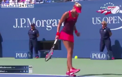 VIDEO: Mladenovic tâng quả Tennis điệu nghệ hơn cả Messi tại US Open