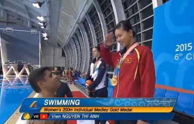 Ánh Viên thi đấu chung kết 200m ngửa và 400m tự do