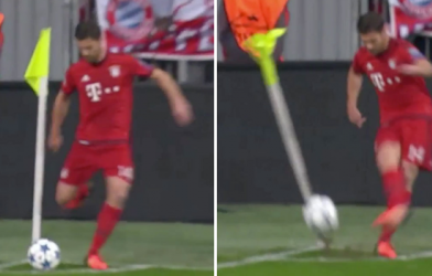 VIDEO: Tình huống sút phạt góc siêu hài của Alonso vs Arsenal