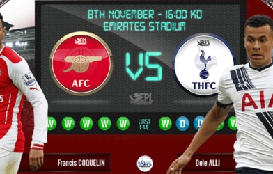 Arsenal vs Tottenham: Vẽ tiếp giấc mơ - 23h00, 8/11
