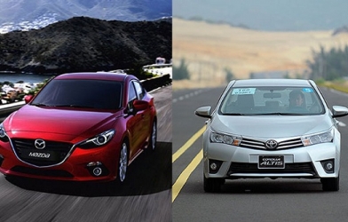 Với 950 triệu: Chọn Mazda 3, Toyota Altis hay Chervolet Cruze?