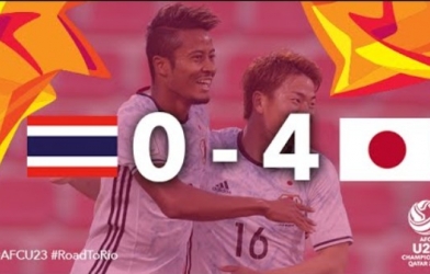 Video bàn thắng: Thái Lan 0-4 Nhật Bản (VCK U23 châu Á 2016)