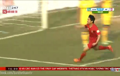 VIDEO: Cú đúp chóng vánh của Xuân Hùng vào lưới SLNA