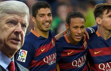 HLV Wenger lớn tiếng thách thức Barcelona