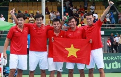 Đánh bại Indonesia, tuyển VN chờ người Thái tại vòng 2 Davis Cup