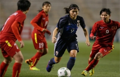 Video bàn thắng: Nữ Việt Nam 1-6 Nữ Nhật Bản (Vòng loại Olympic 2016)