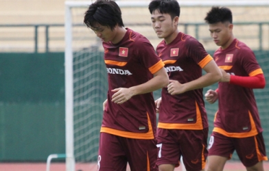 Tuấn Anh, Xuân Trường tập cùng ĐT Việt Nam