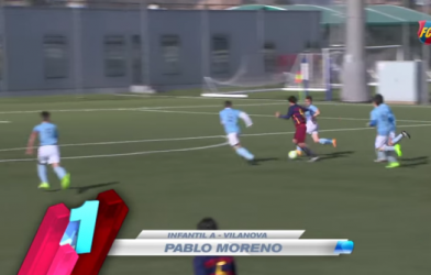 VIDEO: Sao U14 Barca tái hiện pha solo 'thần thánh' như Messi