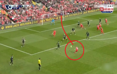 VIDEO: Moreno sút xa đẹp mắt mở tỷ số trận đấu cho Liverpool