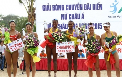 Lịch truyền hình trực tiếp giải bóng chuyền bãi biển nữ Châu Á 2016