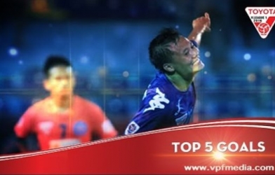 Siêu phẩm của Thành Lương dẫn dầu top 5 bàn thắng đẹp nhất vòng 8 V-League 2016