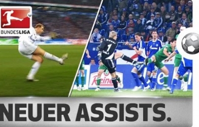 VIDEO: Tổng hợp những pha kiến tạo của Manuel Neuer ở Bundesliga