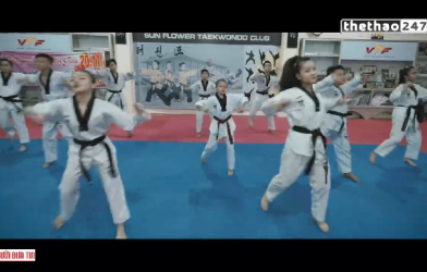 VIDEO: Màn đồng diễn đẹp mắt của các võ sỹ Taekwondo Việt Nam