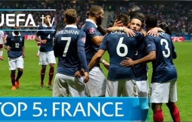 VIDEO: Top 5 bàn thắng đẹp của ĐT Pháp ở vòng loại Euro 2016
