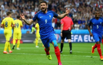 VIDEO: Giroud đánh đầu mở tỷ số cho tuyển Pháp