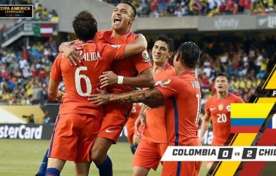 Video bàn thắng: Colombia 0-2 Chile (Bán kết Copa America 2016)