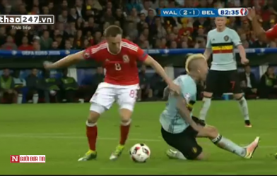 VIDEO: Tình huống ĐT Bỉ đòi penalty gây tranh cãi