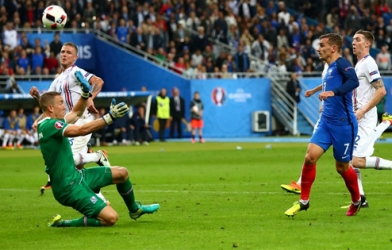ĐT Pháp vào bán kết sau trận cầu mưa bàn thắng với Iceland