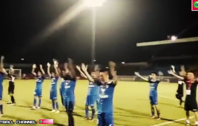 CLB Than Quảng Ninh ăn mừng theo phong cách chiến binh Viking