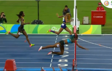 VIDEO: Mỹ, Jamaica thất bại ở chung kết chạy 400m nữ (Olympic 2016)