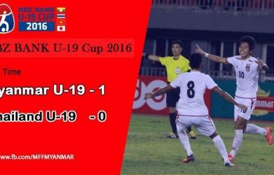 Video bàn thắng: U19 Myanmar 1-0 U19 Thái Lan (KBZ Bank Cup 2016)