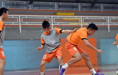Đội tuyển futsal Việt Nam tập buổi đầu tiên ở Colombia