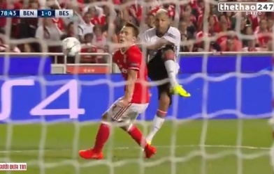 VIDEO: Quaresma 'nã đại bác' khiến cầu thủ Benfica ngất tại chỗ