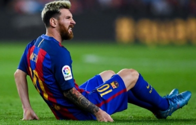 VIDEO: Messi dính chấn thương ở trận gặp Atletico