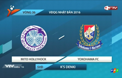 Highlights Mito Hollyhock 1-1 Yokohama FC (Vòng 36 J-League 2)