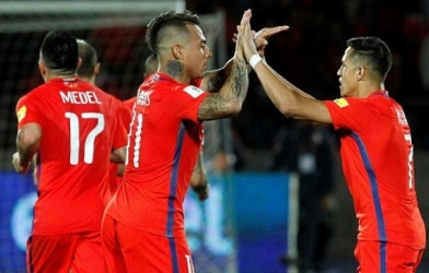 Video bàn thắng: Chile 3-1 Uruguay (VL World Cup 2018)