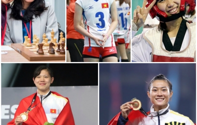 TOP 5 VĐV nữ Tiêu biểu của thể thao Việt Nam năm 2017