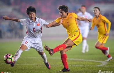 ĐT nữ Việt Nam thua đậm Trung Quốc - CÚP tứ hùng 2018