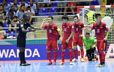 BXH Futsal Việt Nam thứ 6 châu Á, thắng 1 thua 1 tại NhậtBản