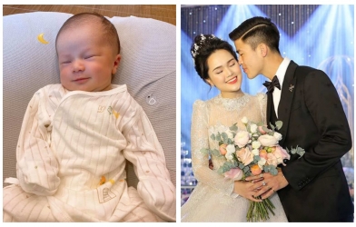 Duy Mạnh khoe con trai mới sinh đẹp tựa thiên thần