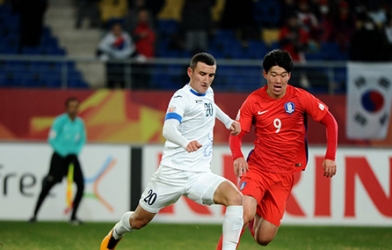 U19 Uzbekistan thất bại muối mặt trước U19 Hàn Quốc